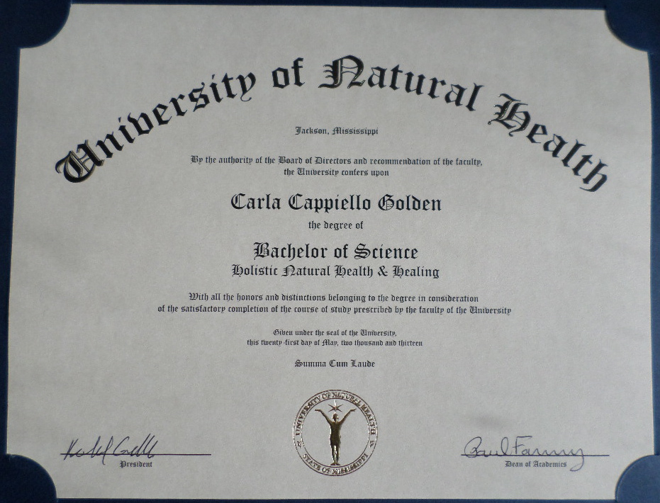 Bachelor of Science Degree amp; Practitioner Certifications