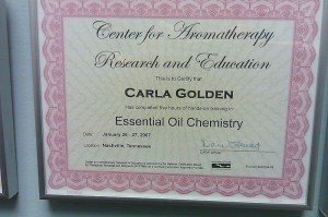 Center for Aromatherapy Research and Education Essential Oil Chemistry Certification