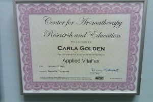 Center for Aromatherapy Research and Education Applied Vitaflex Certification