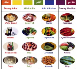 pH food chart