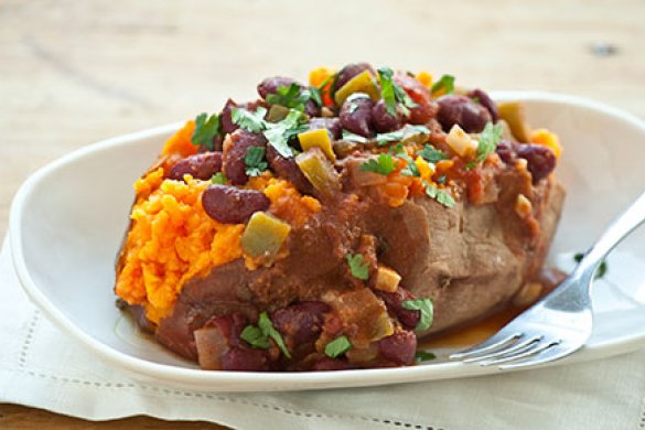 HCLF sweet potato with beans